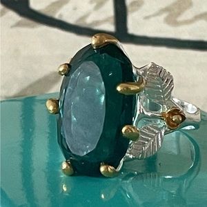 Natural Handmade Green Fluorite Silver 925 ring